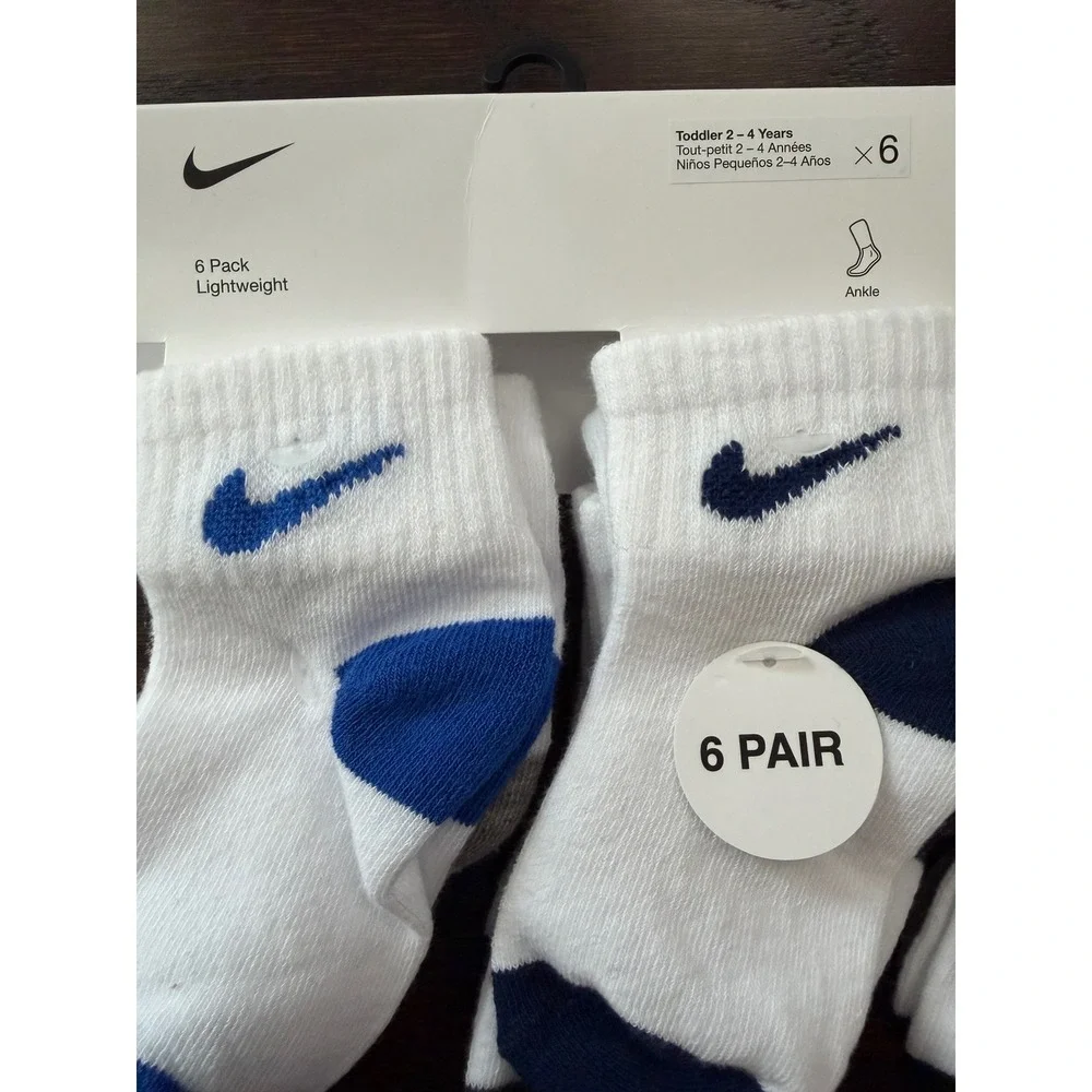 Nike Toddler Ankle Socks 12Pair Bundle 2-4 Years Lightweight Athletic NN0663-001